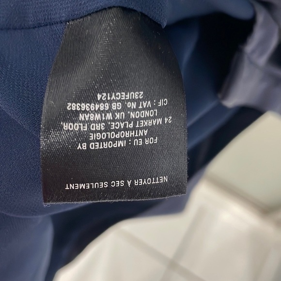 Leifsdottir Blue Ruched Sleeveless Cocktail Dress - Picture 8 of 10